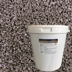 Резиновое покрытие Витолит цвет коричневый