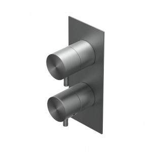 E0BA0179 Встроенный термостатический смеситель Ritmonio Diametro35 Inox Concrete