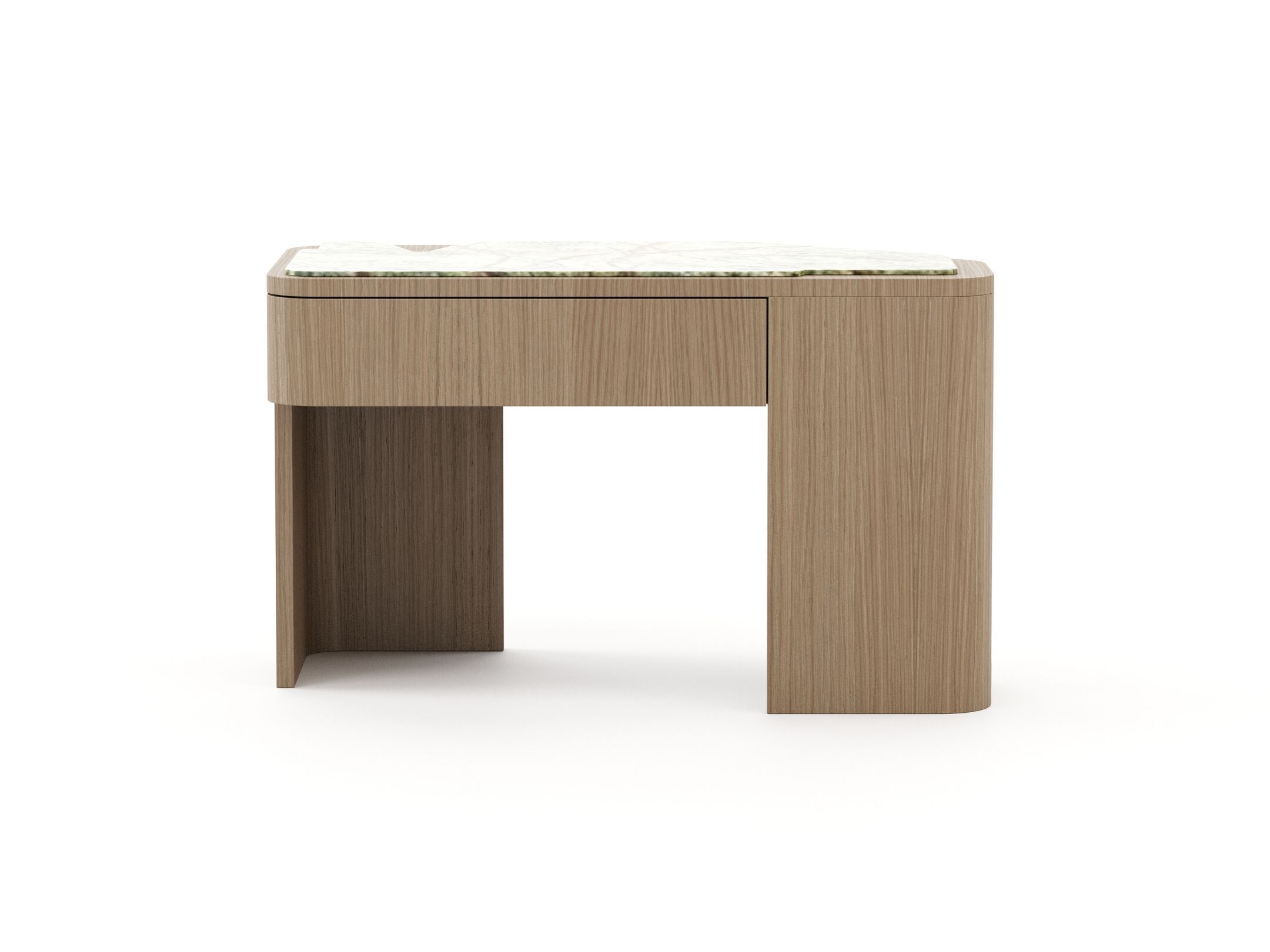 Деревянная тумбочка с ящиками и каменной столешницей Stylish Club Margem ARCH-00103775 - Вид №2