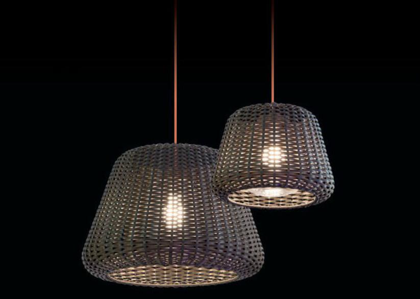 PANZERI Подвесной светильник для улицы из ротанга Ralph El 4744 - Вид №1