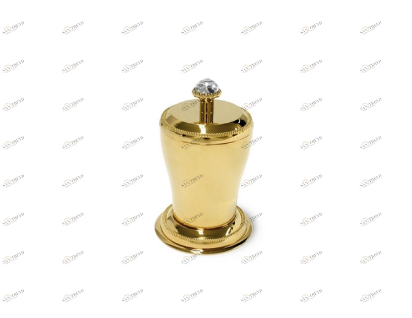 046087.BS0.00 Шкатулка для драгоценностей с украшением из хрусталя сваровски Золото 24К Mestre 