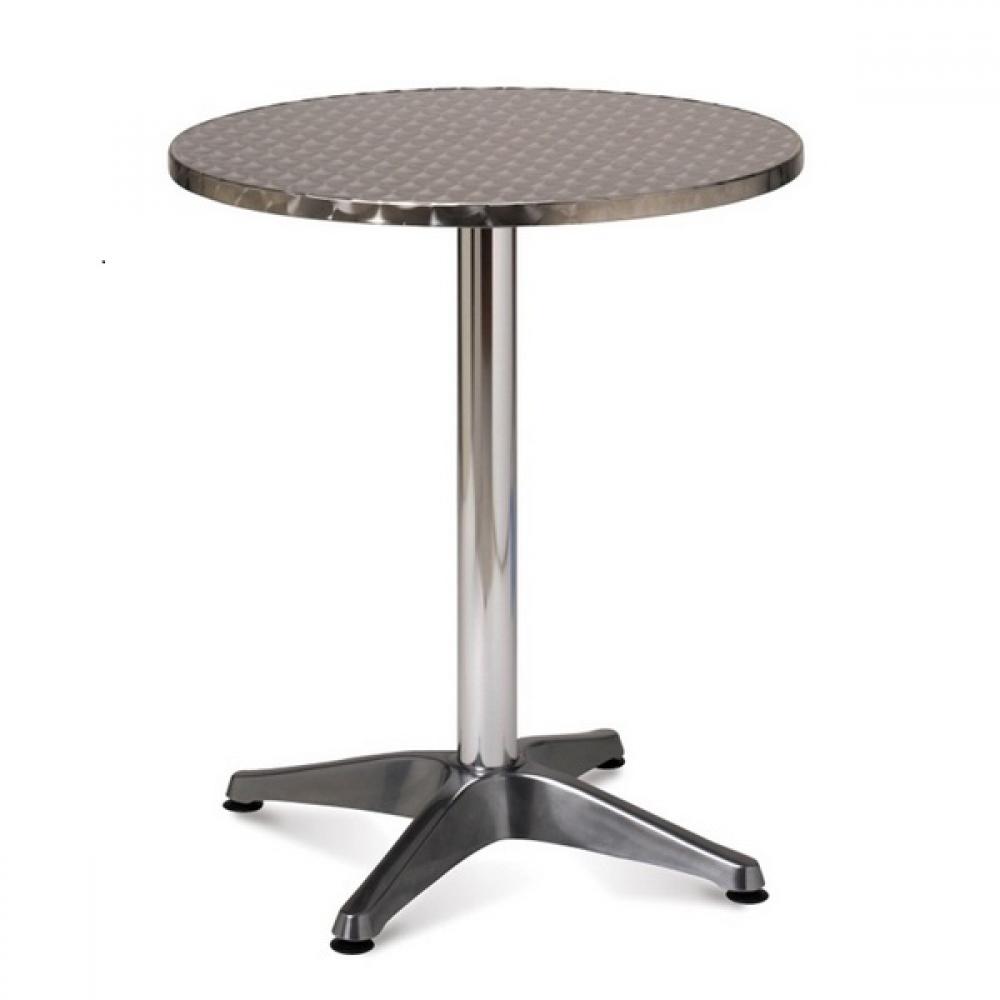 Столик кофейный круглый металлический серебро 60 см AFINA  240946 Серебро;хром  - Вид №1