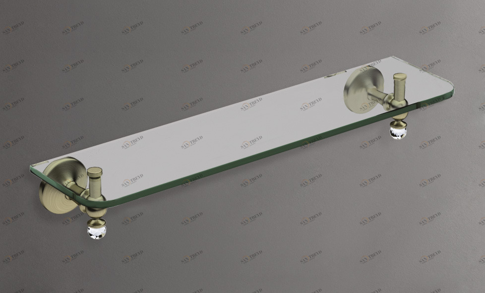 Полка стеклянная ART&MAX ANTIC CRYSTAL AM-E-2682CSJ-Br 