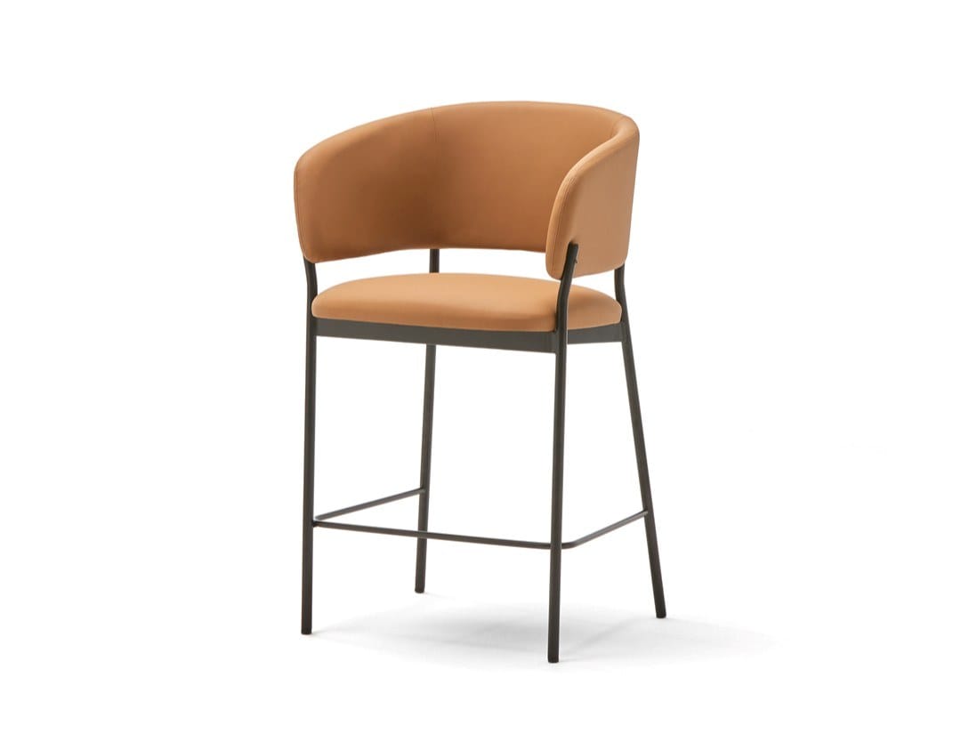 Высокий кожаный стул с подлокотниками Blasco&Vila RC Metal ARCH-00101523 - Вид №1