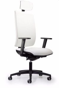 Кожаный поворотный операционный офисный стул с подголовником