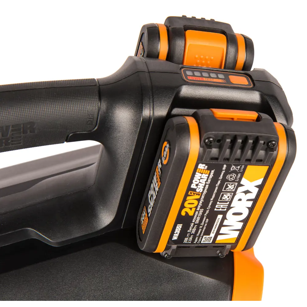 Воздуходувка аккумуляторная Worx WG584E, 40 В (АКБ и ЗУ в комплекте) STLM-2022567 - Вид №8