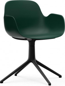 606114 Кресло Swivel 4L Black Alu Green Normann Copenhagen Form