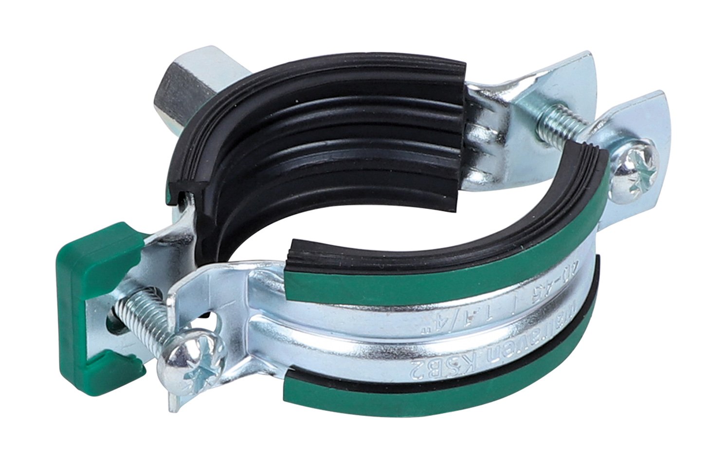3396014 KSB2 Хомуты с вкладышем epdm (M8/10) для стальных, медных, чугунных и пластиковых (многослойных) труб walraven 