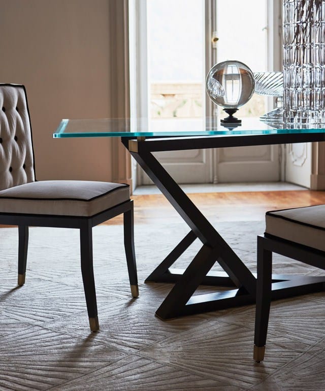 Прямоугольный обеденный стол из дерева и стекла OAK Милан ARCH-00113451 - Вид №5