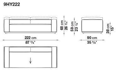 B&B Italia Outdoor Садовый диван из модульной ткани sun-id-1410409 - Вид №11