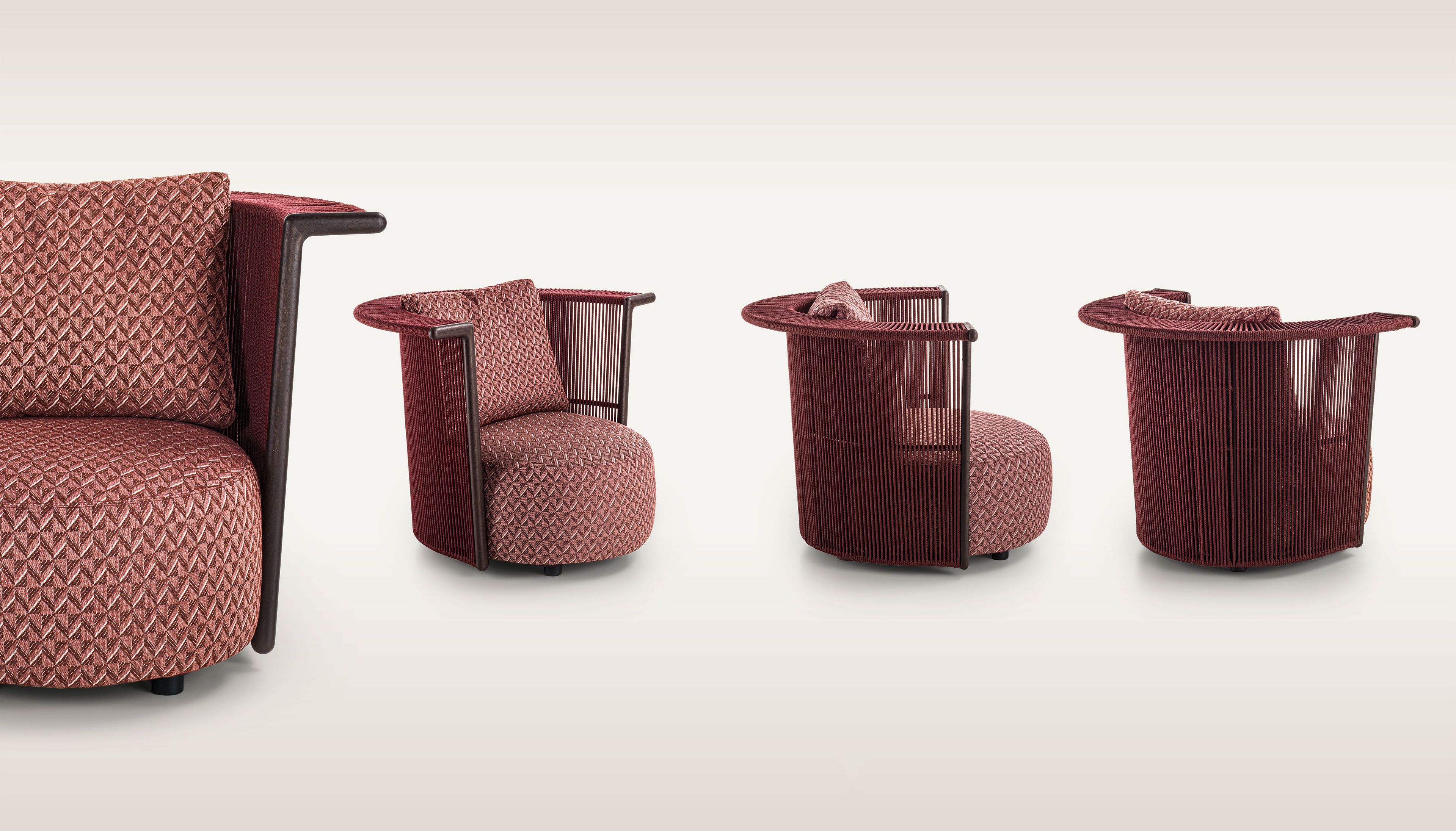 Съемное садовое кресло из ткани Longhi курорт ARCH-00032669 - Вид №8