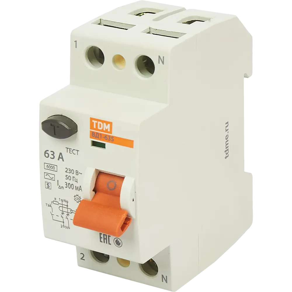 УЗО TDM Electric ВД1-63S - защита от перепадов напряжения для электрощитов 84399437 STLM-0049221