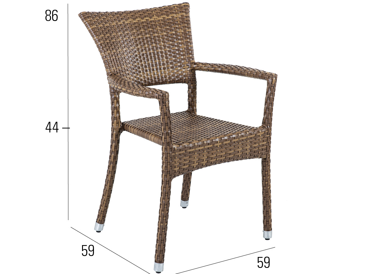 68.00.0334 Кресло Bellini Prince Tobacco Mbm  - Вид №2