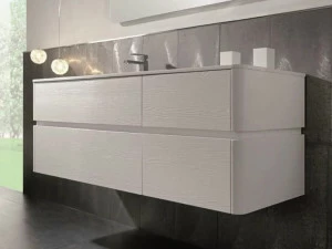 Mobiltesino Тумба под умывальник подвесная одинарная Qubo