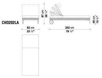 B&B Italia Outdoor Садовый шезлонг из полипропилена Charles outdoor sun-id-1487187 - Вид №4