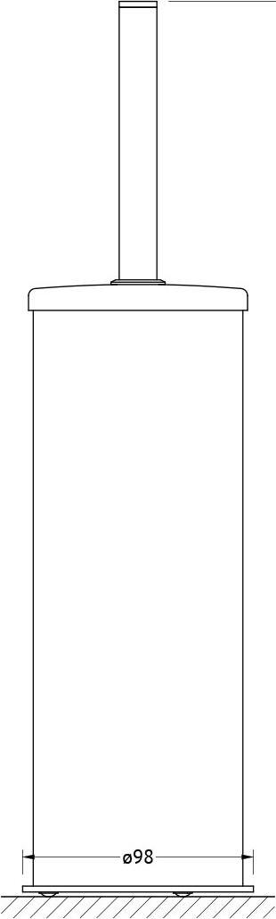 AWE 005 Туалетный ерш с крышкой напольный ARTWELLE Universell - Вид №1