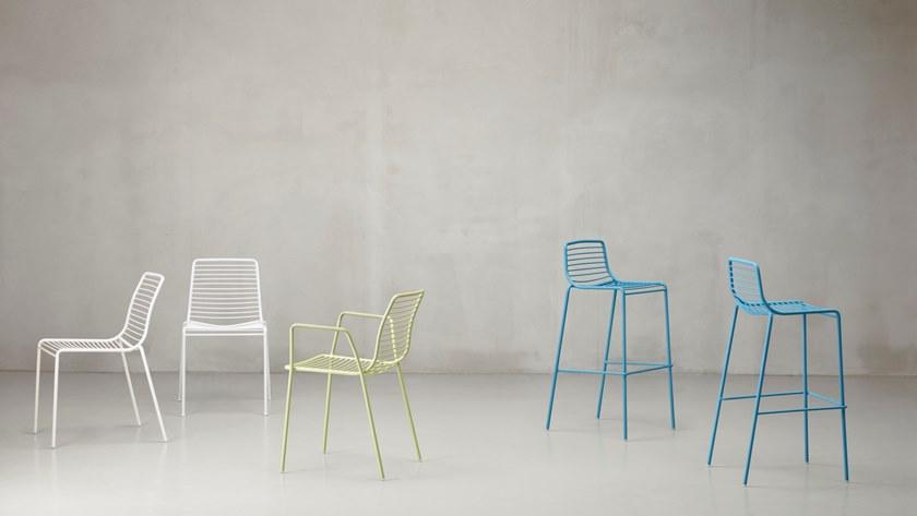 SCAB DESIGN Высокий садовый стул из стали со спинкой Summer sun-id-1442345 - Вид №4