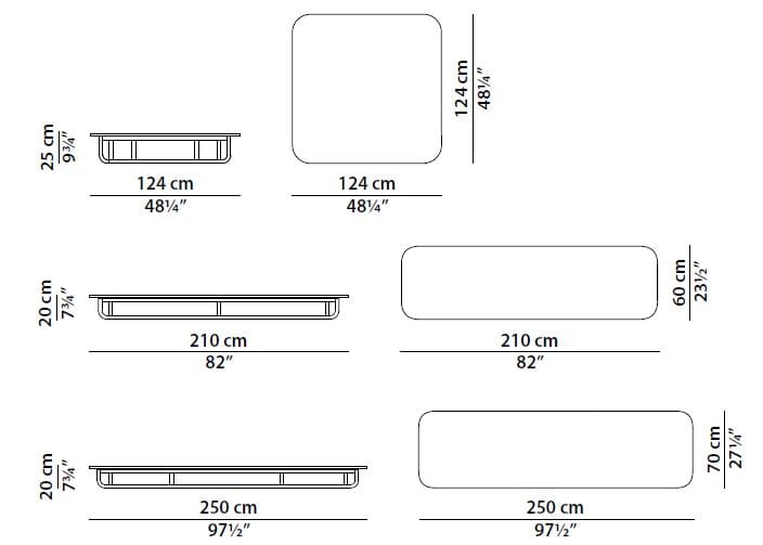 Низкий столик из лавового камня Baxter MALACCA ARCH-00078262 - Вид №3