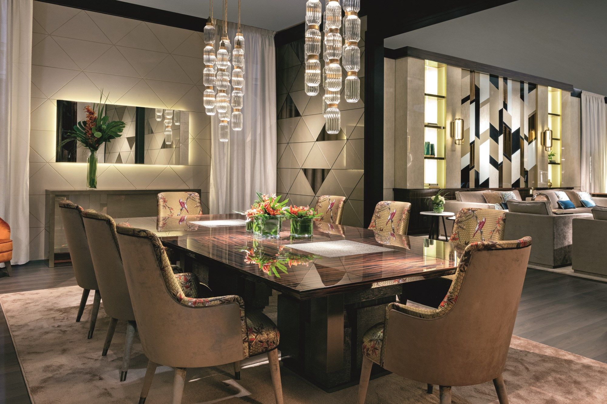 Квадратный стол из черного дерева Sicis Dalton ARCH-00096138