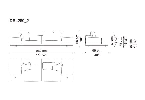 Кожаный диван B&B Italia док ARCH-00106863 - Вид №168