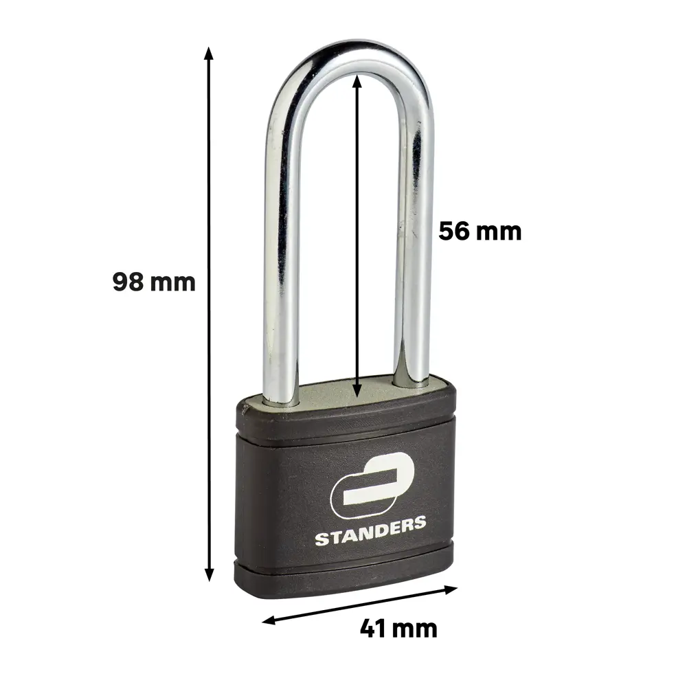 Навесной замок Standers чугунный 41×33.8 мм STLM-0896262 86255600  - Вид №3