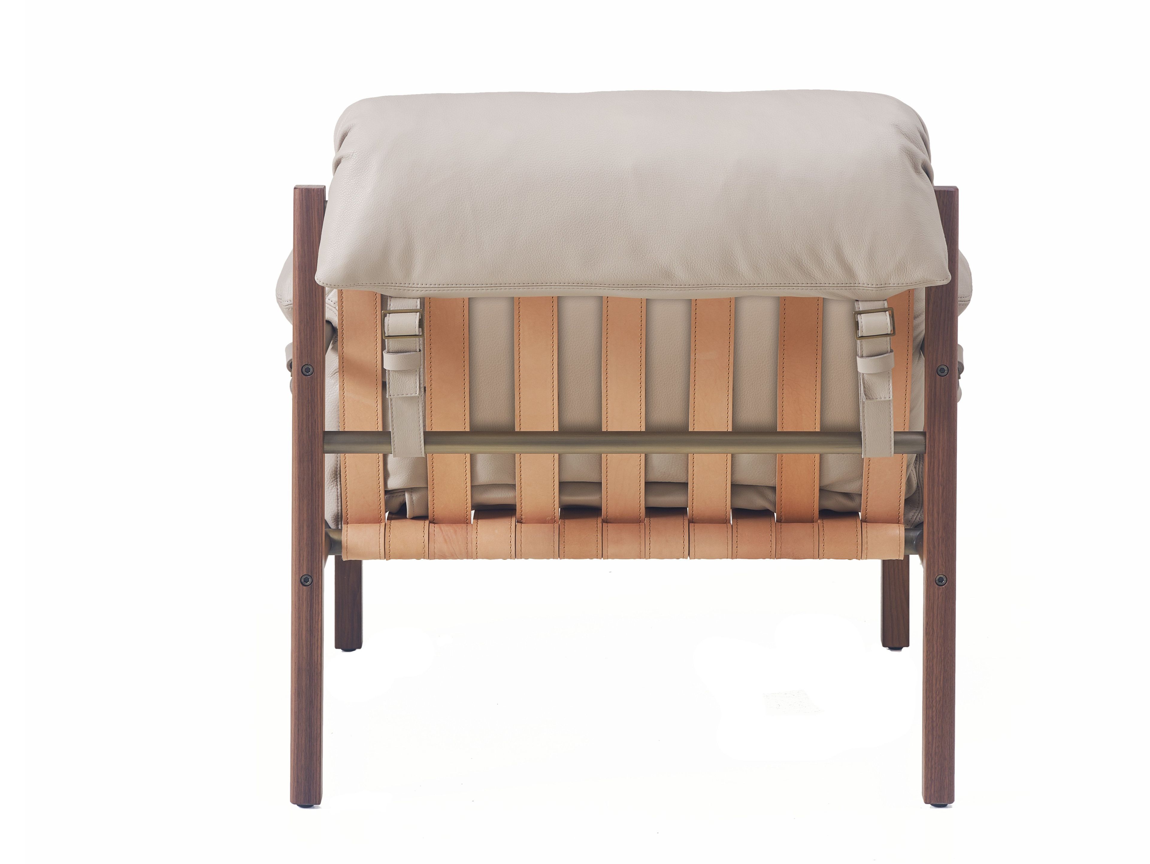 Кожаное клубное кресло с подлокотниками BassamFellows Слинг ARCH-00103401 - Вид №18