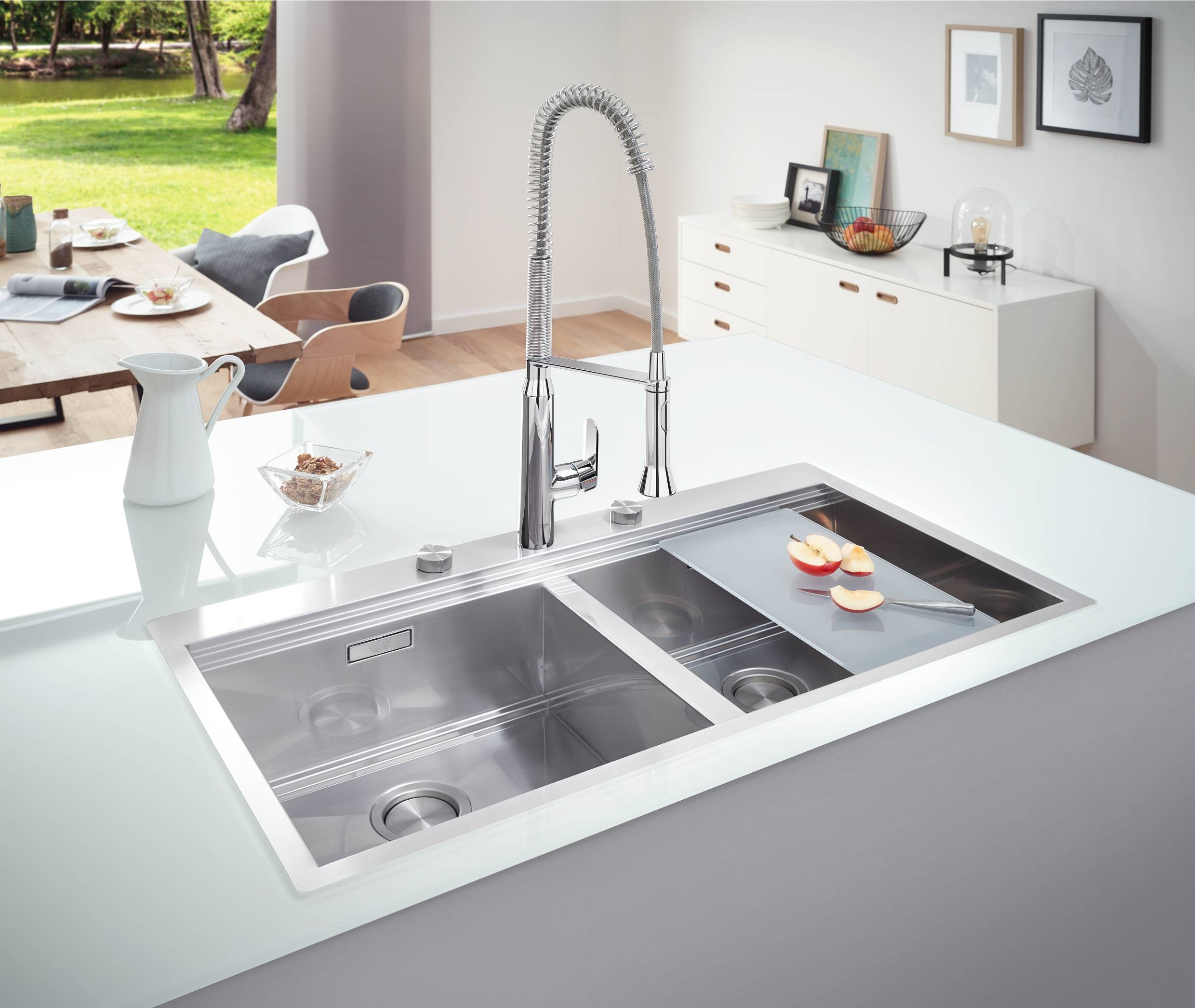 31585SD0 Мойка кухонная овальная Grohe K800 - Вид №6