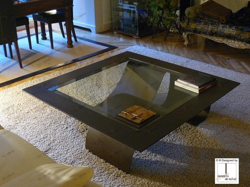 Gonzalo De Salas Квадратный стальной журнальный столик sun-id-1450362