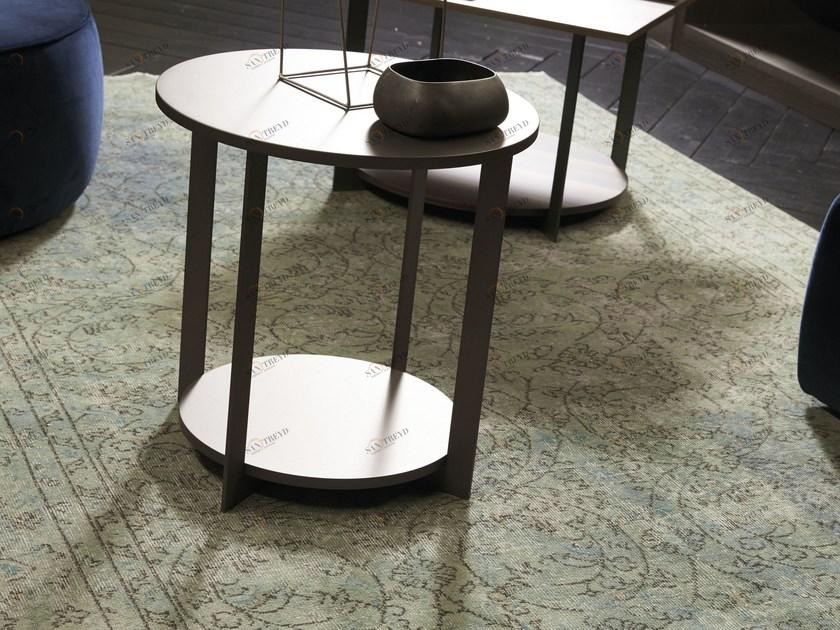 EmmeBi Круглый журнальный столик из лакированного дерева sun-id-1446140