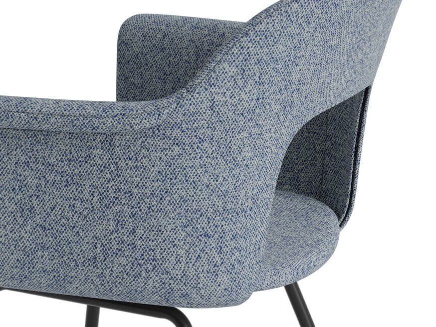 Мягкое кресло с открытой спинкой с подлокотниками Hay макет ARCH-00071158 - Вид №3