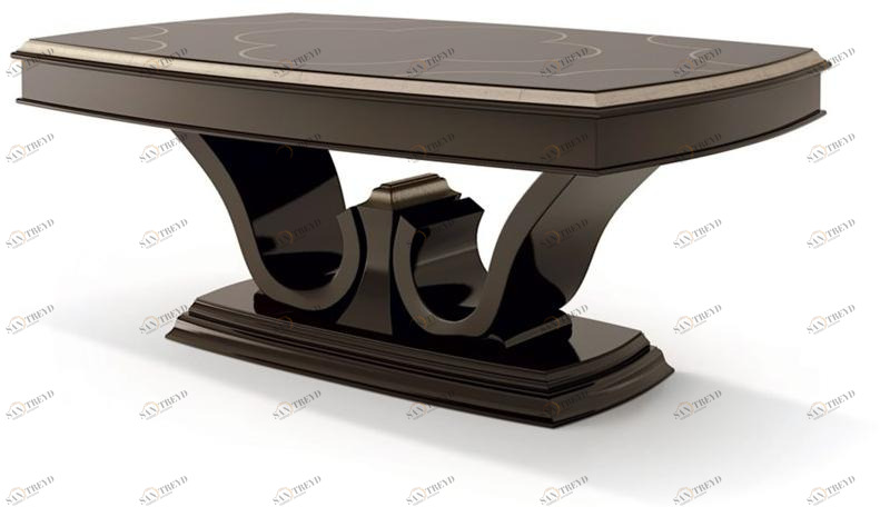 Carpanese Home Прямоугольный деревянный журнальный столик Heritage 6232