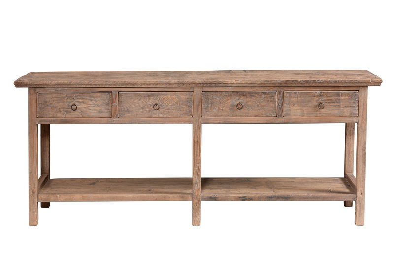 FUBR047 Консоль Potboard Vintage в натуральной отделке ijlbrown 