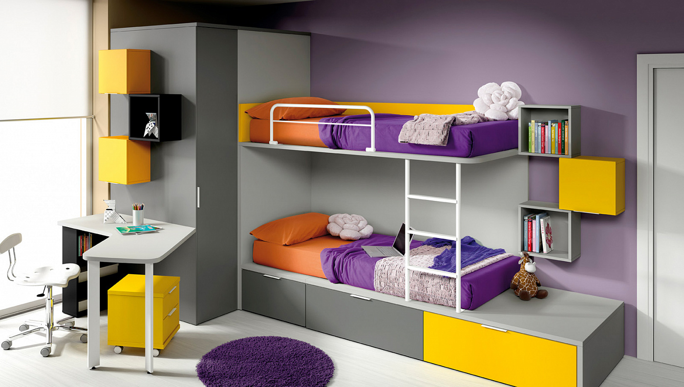 001092 Двухъярусная кровать 64 Arasanz Santreyd 