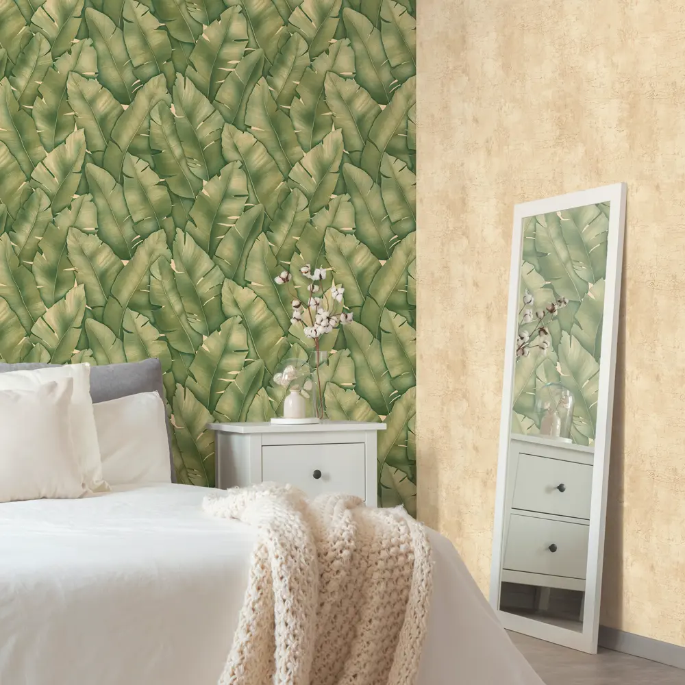 Обои флизелиновые Monte Solaro Tropic зеленые 1.06 м MS9148-04 85310009 STLM-2027330 Tropicana - Вид №3