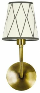 Possoni Illuminazione Бра с абажуром из атласной латуни Epoque 555/a1