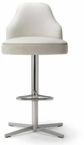 Tirolo 4-спицевый кожаный табурет с подставкой для ног Chicago 015 sg x