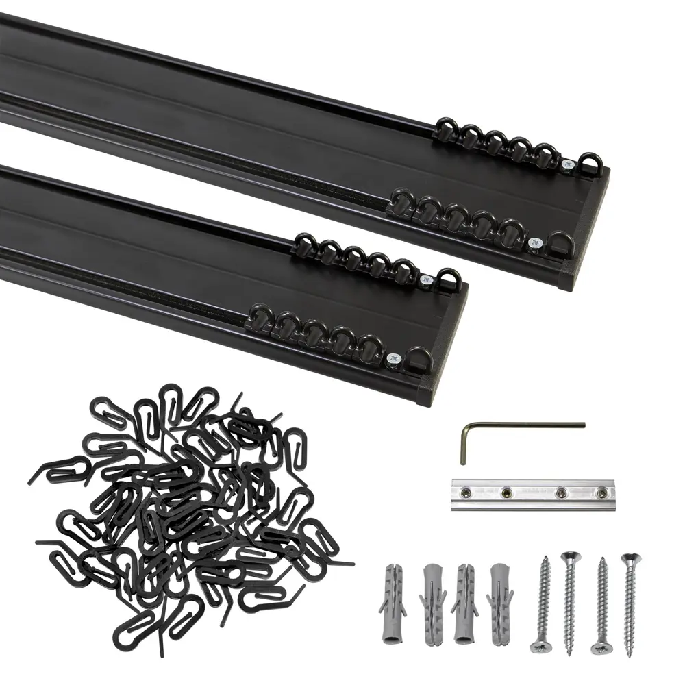 Шинный карниз в наборе двухрядный KREAFORTA Pro 320 см алюминий 89433269 STLM-2112880  - Вид №2