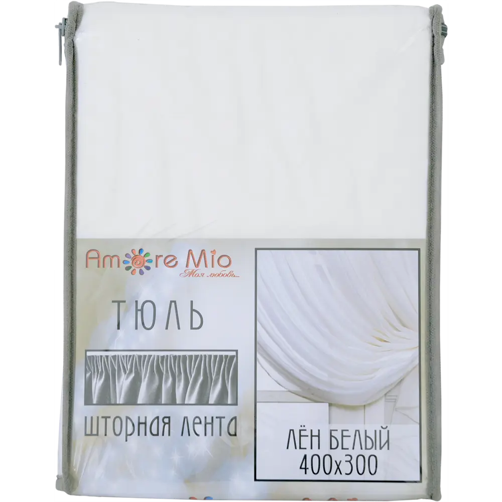 Тюль на ленте «Лён», 400x300 см, цвет белый AMORE MIO STLM-2160520 - Вид №5
