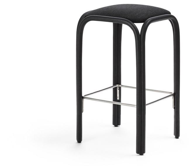 EXPORMIM Высокий табурет из ротанга со встроенной подушкой Fontal T019 u / t018 u - Вид №3