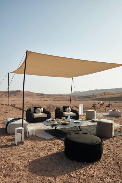 MNST994 Журнальные столики teak nero ⌀125см Manutti Torsa - Вид №7