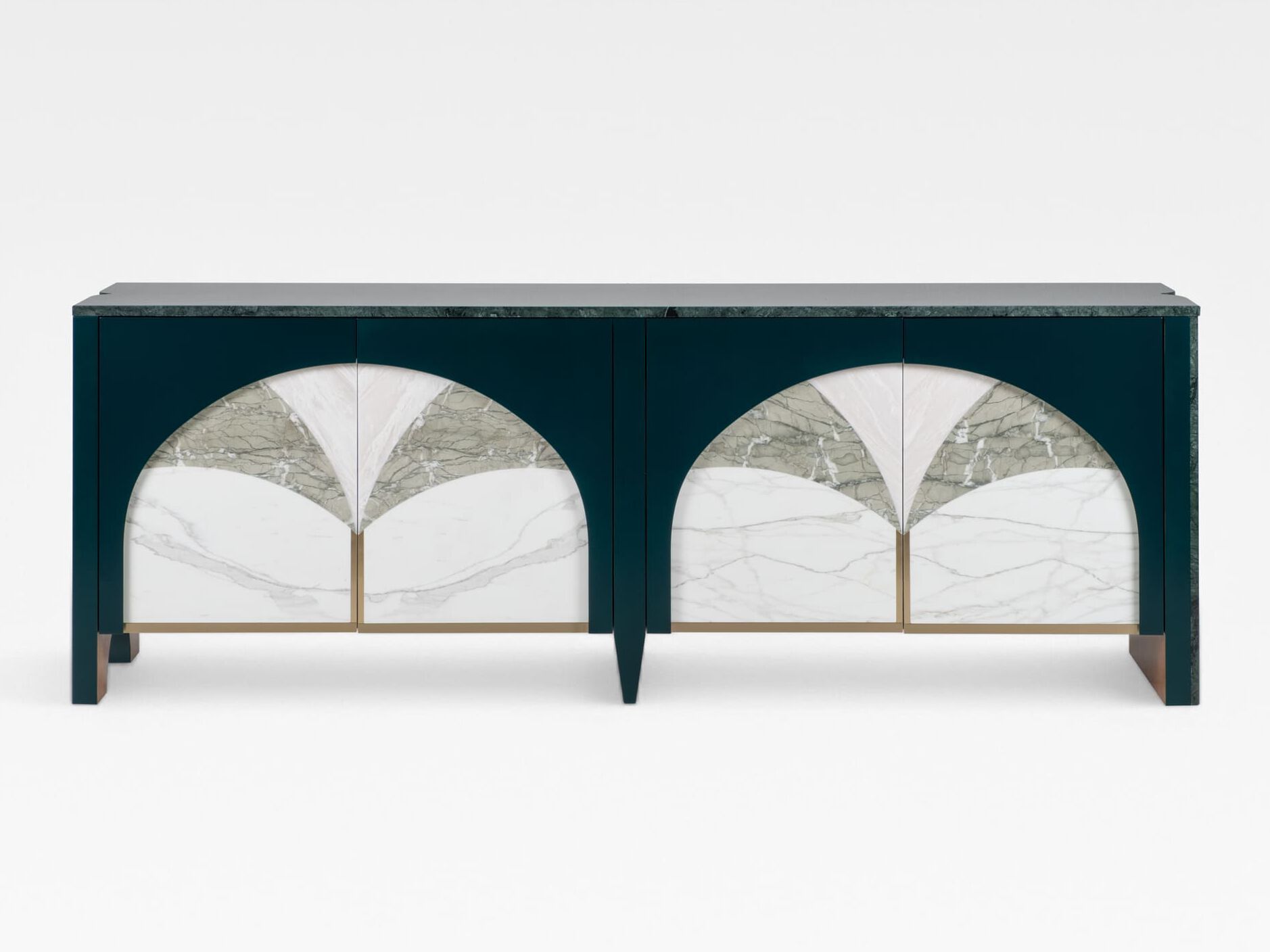 Мраморный шкаф с распашными дверями Greenapple Biloba ARCH-00040275