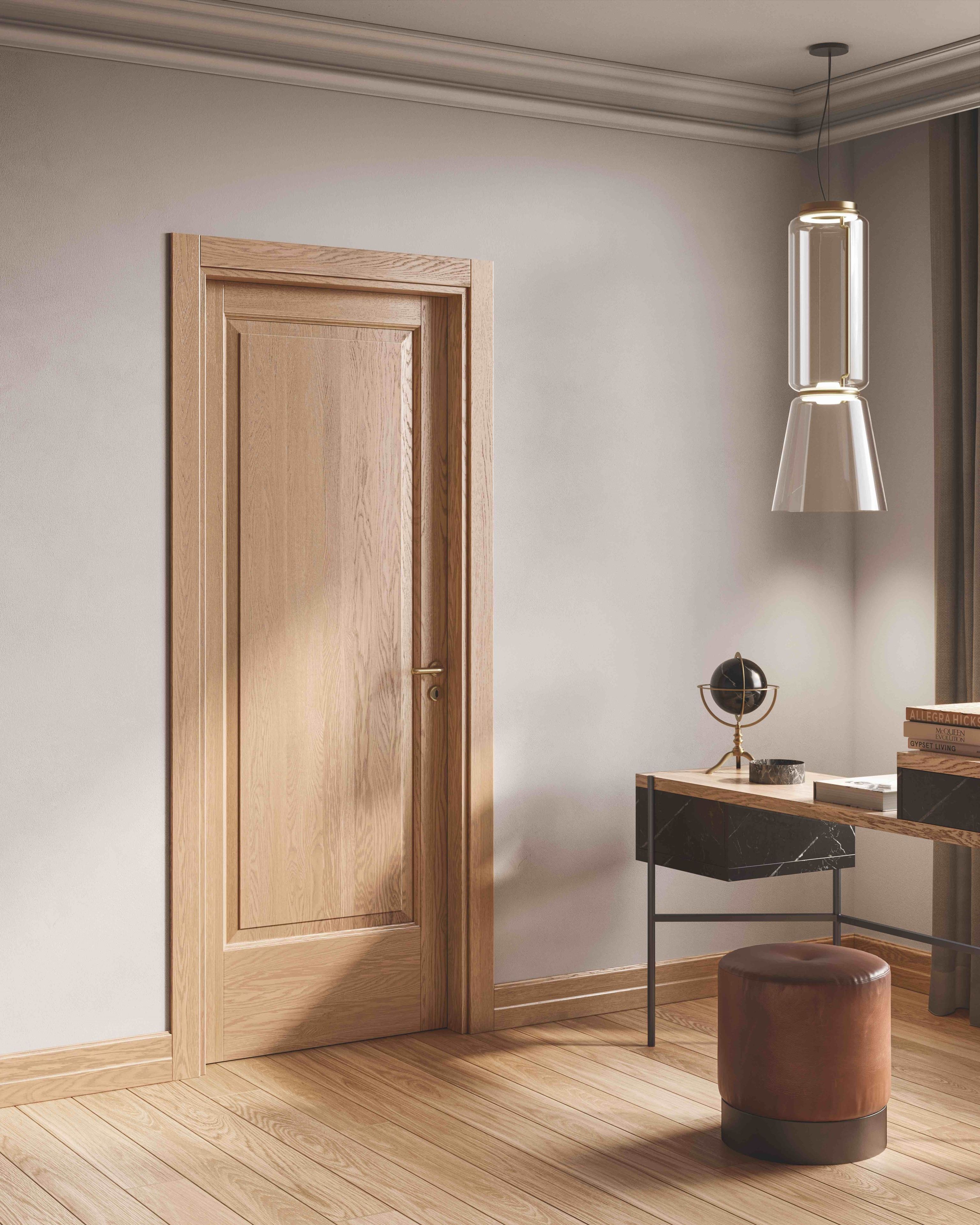 Классический стиль твердой древесины двери GAROFOLI классическая ARCH-00001349 - Вид №4