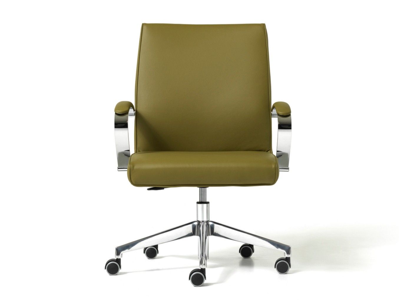 Кожаный офисный стул с подлокотниками с 5 спицами Diemme ARCH-00021090
