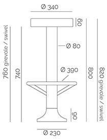 PF Stile Стул из стали с подставкой для ног sun-id-1384616 - Вид №2
