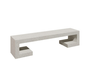 Бетонная скамья без спинки