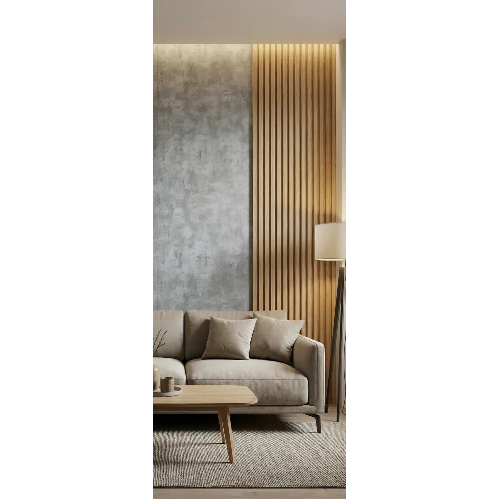 Реечная панель Рейки прямоугольник МДФ цвет дуб скандинавский 2700x122x12 мм 4 шт Santreyd STLM-2206218 - Вид №6