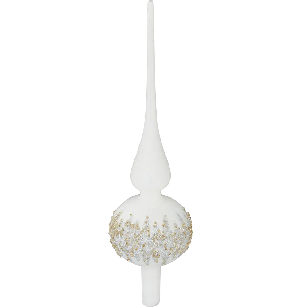 Верхушка на елку 31x8 см цвет белый Santreyd STLM-2167548