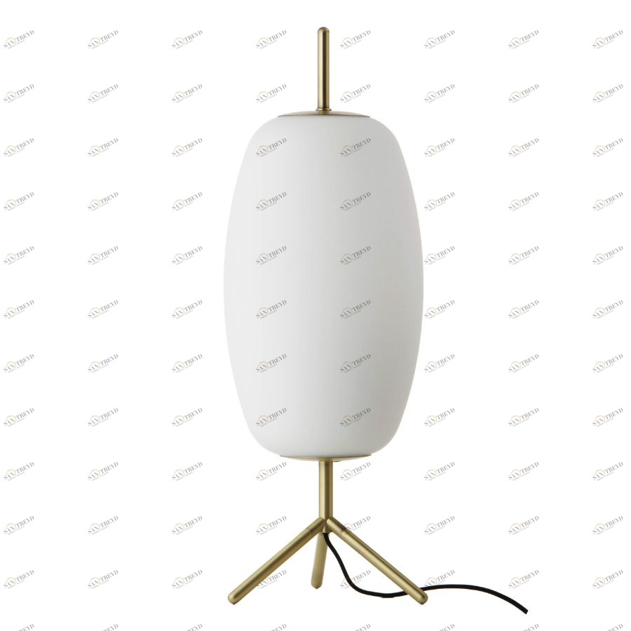 Лампа настольная Silk, D20 см, белое опаловое стекло Frandsen 257701184011