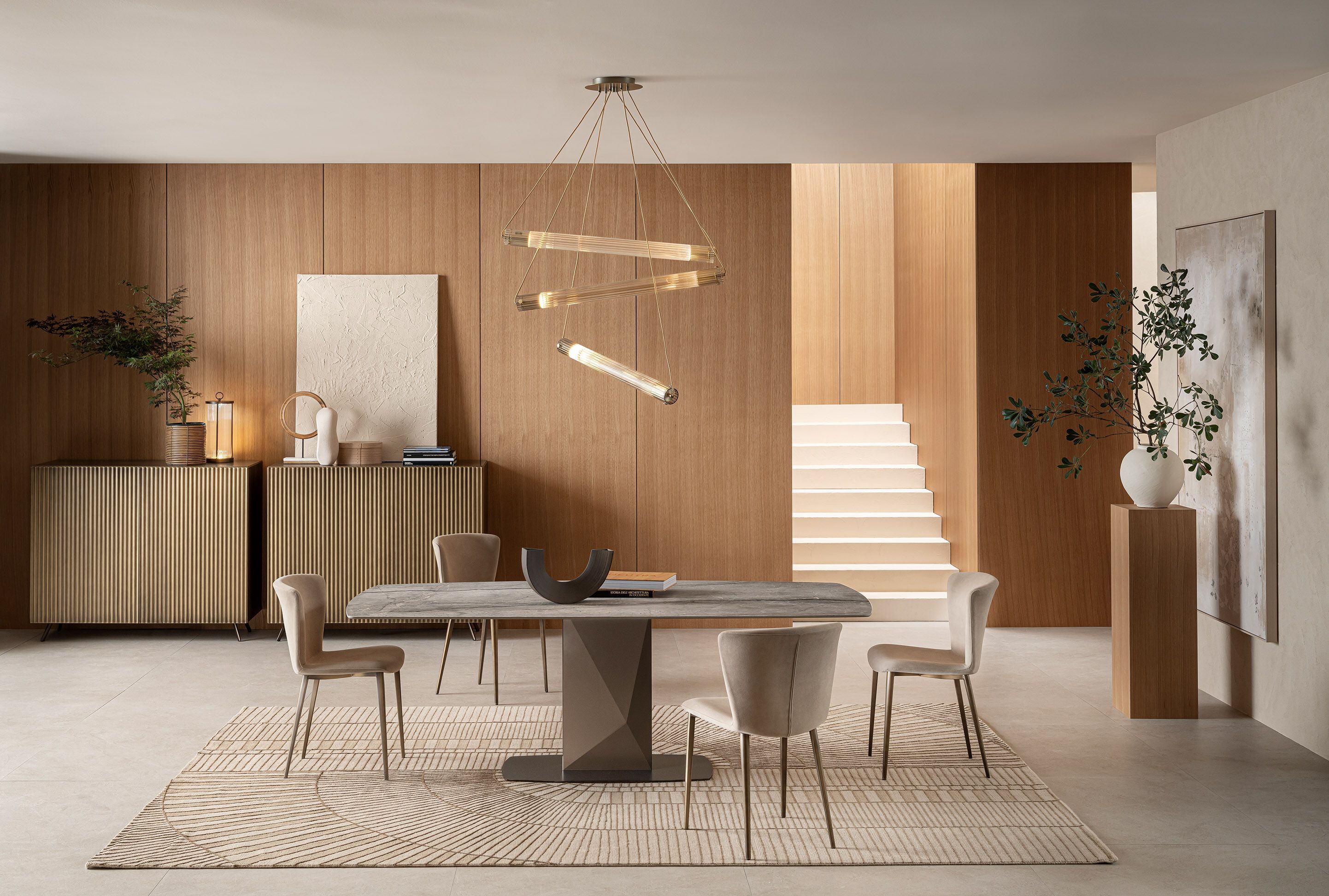 Металлический обеденный стол с керамической столешницей RIFLESSI Onda ARCH-00150859 - Вид №7