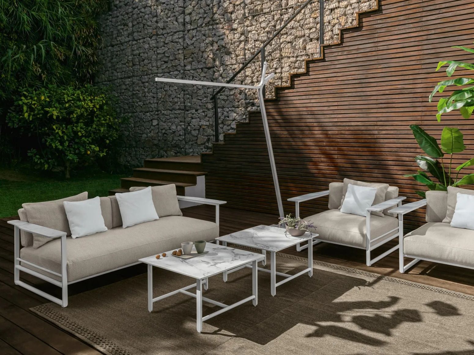 Квадратный садовый стол из керамогранита Talenti Riviera ARCH-00080086 - Вид №2